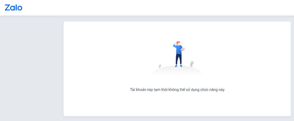 Hướng dẫn sửa lỗi click vào button zalo trên website Lỗi tài khoản tạm thời không sử dụng được chức năng này