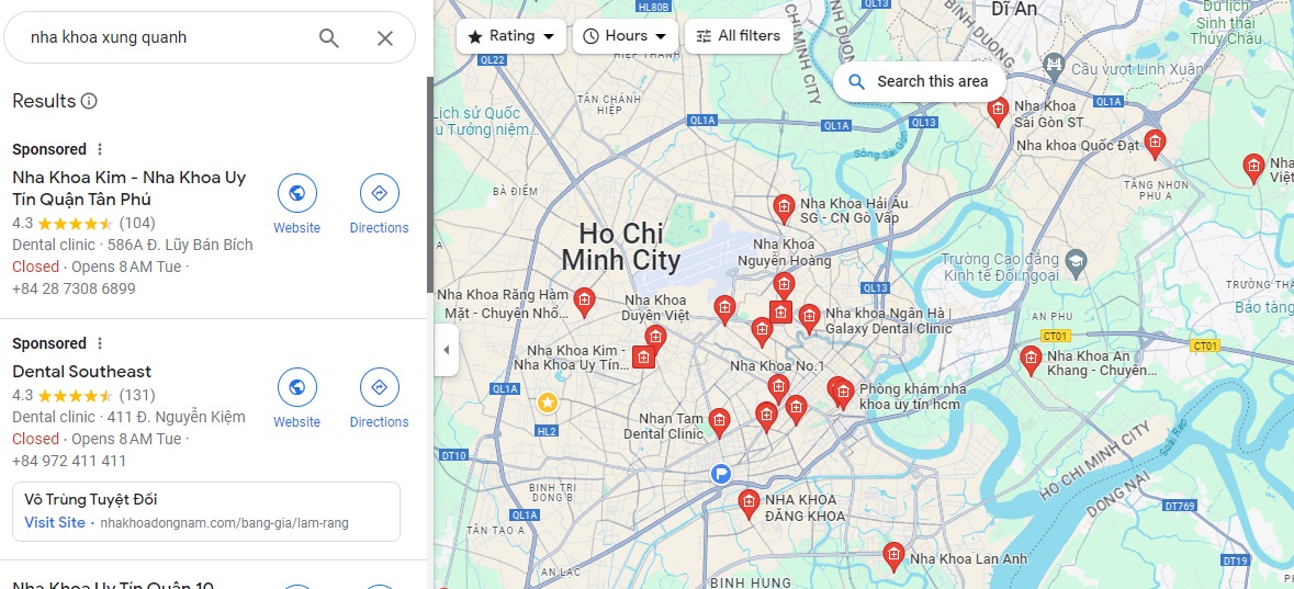 nha khoa xung quanh
