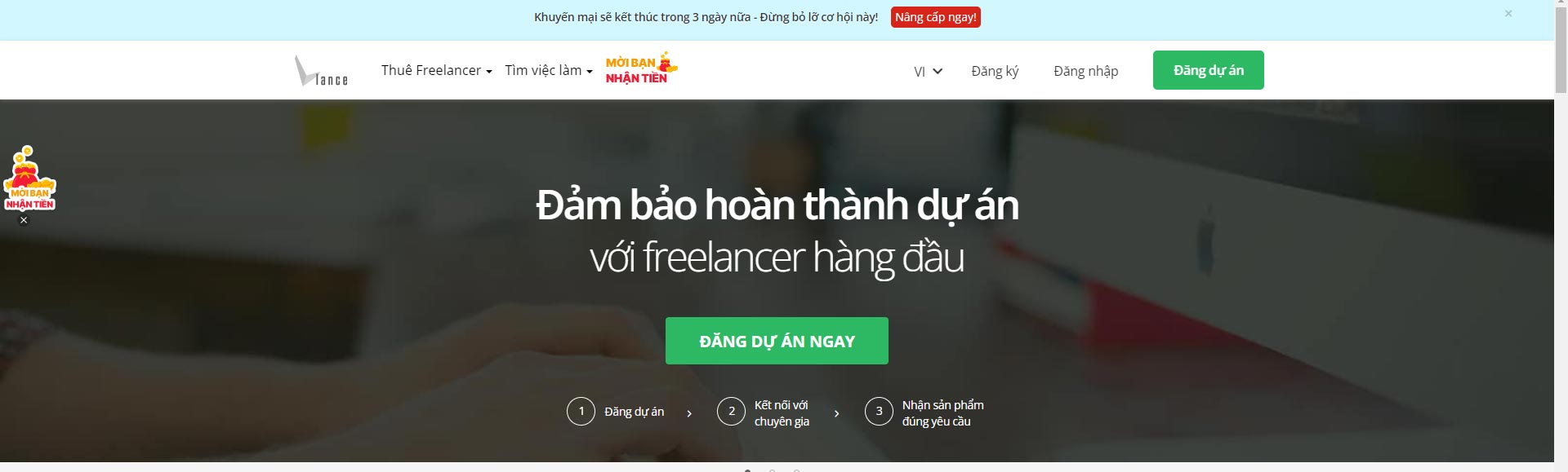 vlancer- web kiếm tiền cho sinh viên 2024