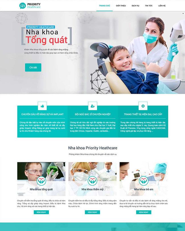 thiet ke web nha khoa 3
