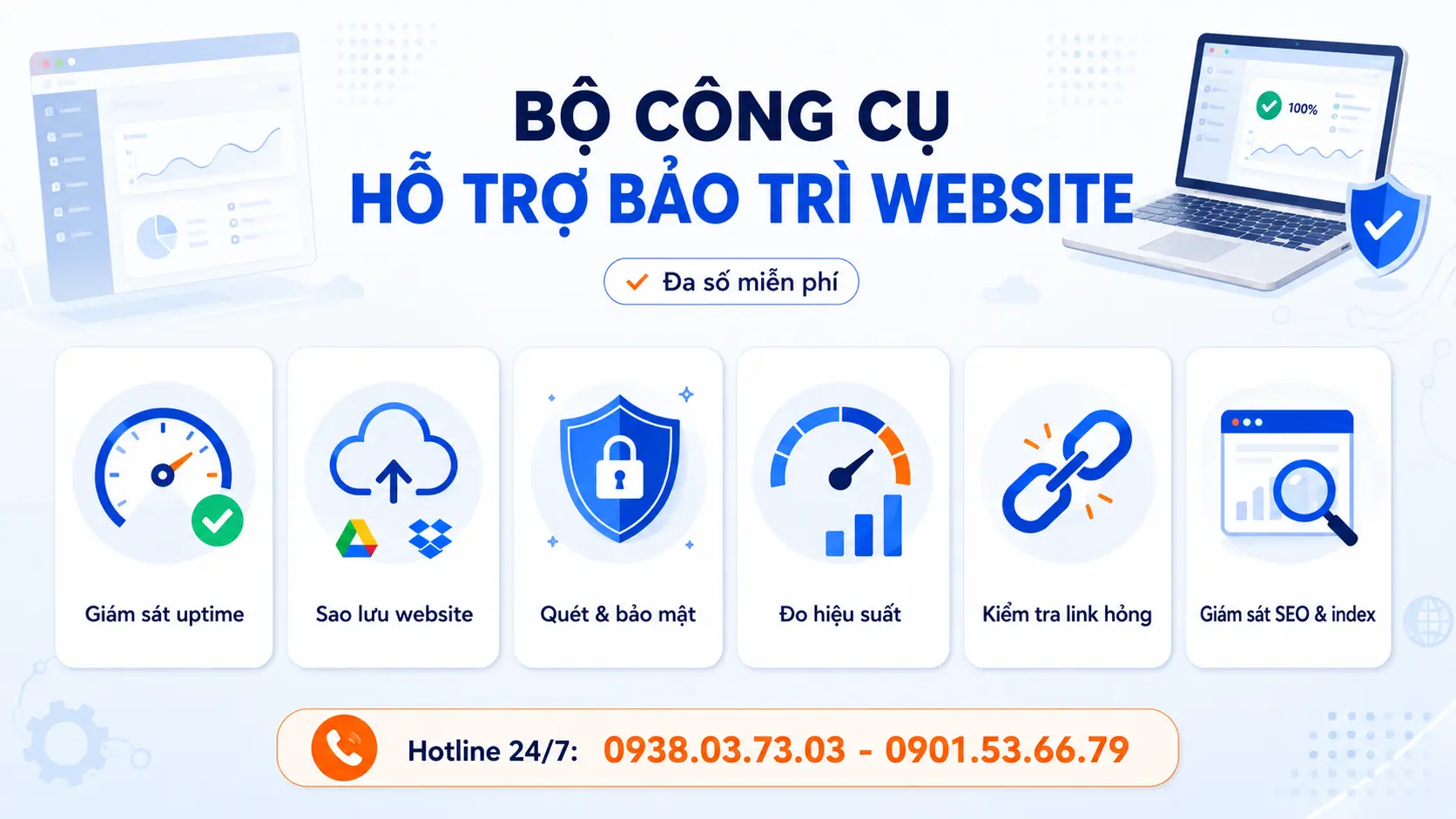 Bộ công cụ hỗ trợ bảo trì website Bộ công cụ hỗ trợ bảo trì website