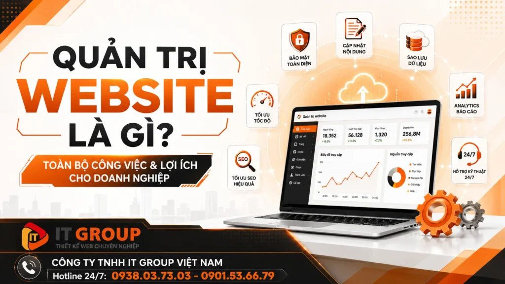 Quản trị website là gì – ba trụ cột trong công việc quản trị web
