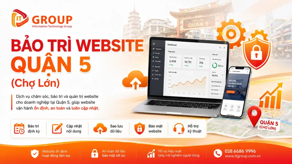bảo trì website tại Quận 5 gồm những gì